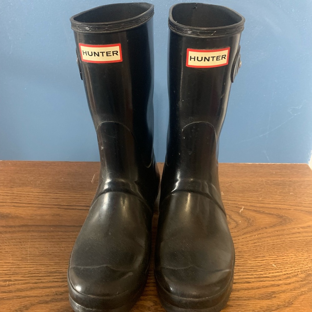 Hunter Womens Original Short Rain Boot - Black